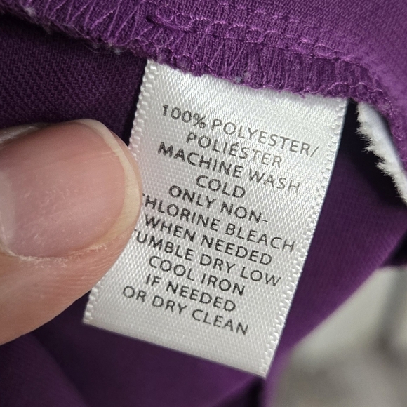 LOFT Shift Dress Sz Small Purple Sleeveless Ruffle Back - Picture 7 of 8